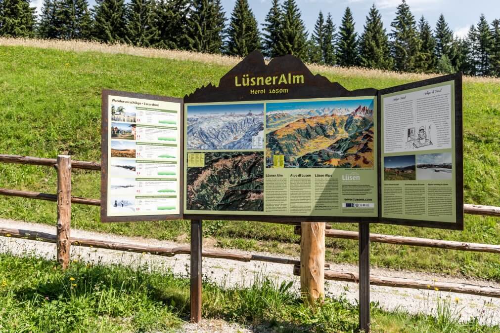 Aufwertung der Wanderinfrastruktur in Lüsen