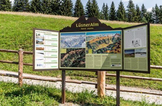 Aufwertung der Wanderinfrastruktur in Lüsen